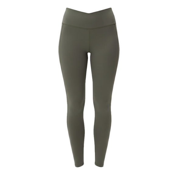 Threadfast Apparel Women's Impact Leggings, Army, Front view