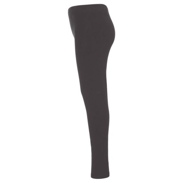 Threadfast Apparel Women's Impact Leggings, Black Heather, Left Side view