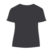 Threadfast Apparel Women's Tri-Blend T-Shirt, Black Triblend, Back view