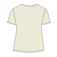 Threadfast Apparel Women's Tri-Blend T-Shirt, Cream Triblend, Back view