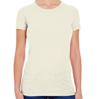 Threadfast Apparel Women's Tri-Blend T-Shirt, Cream Triblend, Front view