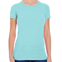 Threadfast Apparel Women's Tri-Blend T-Shirt, Mint Triblend, Front view