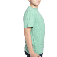 Threadfast Apparel Youth Triblend T-Shirt, Green Triblend, Right Sleeve view