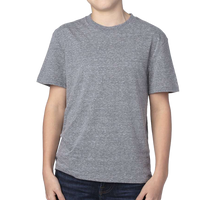 Threadfast Apparel Youth Triblend T-Shirt, Grey Triblend, Front view