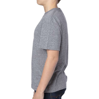 Threadfast Apparel Youth Triblend T-Shirt, Grey Triblend, Left Sleeve view