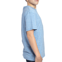 Threadfast Apparel Youth Triblend T-Shirt, Royal Triblend, Right Sleeve view
