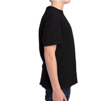 Threadfast Apparel Youth Ultimate CVC T-Shirt, Black, Right Sleeve view