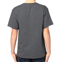 Threadfast Apparel Youth Ultimate CVC T-Shirt, Charcoal Heather, Back view