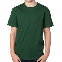 Threadfast Apparel Youth Ultimate CVC T-Shirt, Forest Green, Front view
