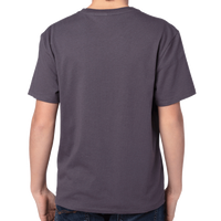 Threadfast Apparel Youth Ultimate CVC T-Shirt, Graphite, Back view