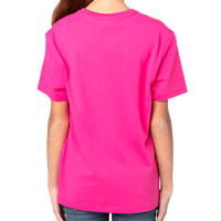 Threadfast Apparel Youth Ultimate CVC T-Shirt, Hot Pink, Back view