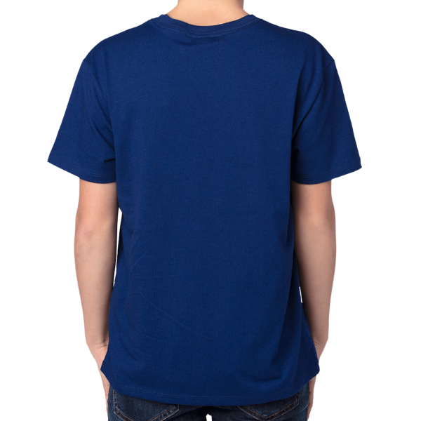 Threadfast Apparel Youth Ultimate CVC T-Shirt, Navy, Back view