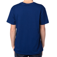 Threadfast Apparel Youth Ultimate CVC T-Shirt, Navy, Back view