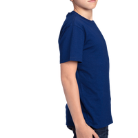Threadfast Apparel Youth Ultimate CVC T-Shirt, Navy, Right Sleeve view