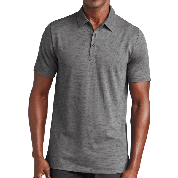 Travis Mathew Auckland Slub Polo, Dark Grey, Front view