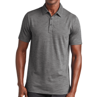 Travis Mathew Auckland Slub Polo, Dark Grey, Front view