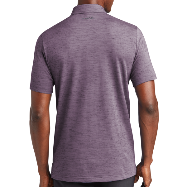 Travis Mathew Auckland Slub Polo, Purple Sage, Back view