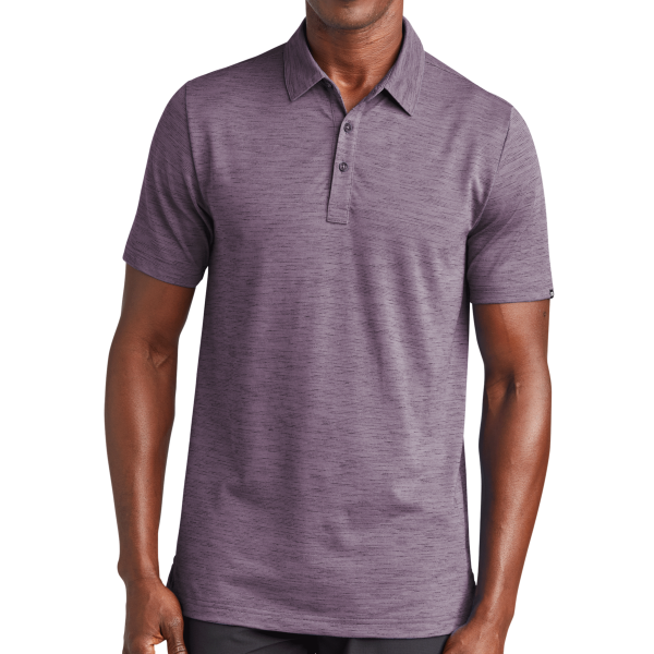 Travis Mathew Auckland Slub Polo, Purple Sage, Front view