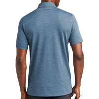 Travis Mathew Auckland Slub Polo, Riviera Blue, Back view