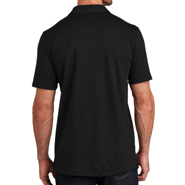 Travis Mathew Coastal Chest Stripe Polo, Black, Back view