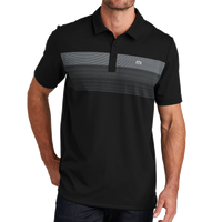 Travis Mathew Coastal Chest Stripe Polo, Black, Front view