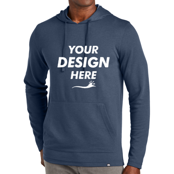 Travis Mathew Coveside Hoodie, Blue Nights, Front view, Mockup