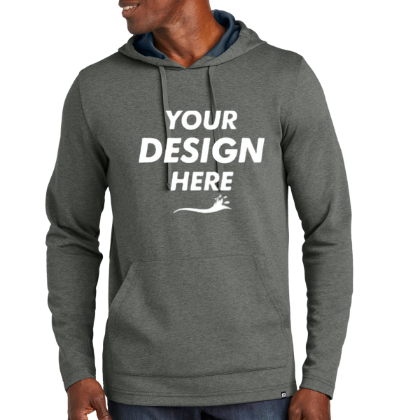 Travis Mathew Coveside Hoodie, Dark Grey Heather, Front view, Mockup
