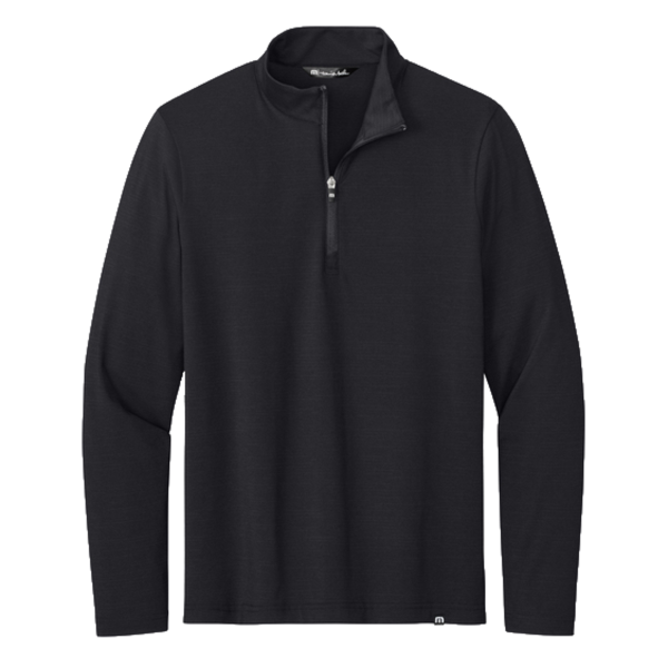Travis Mathew Crestview 1/4 Zip, Black, Front view