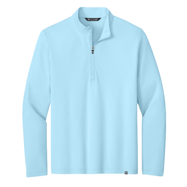 Travis Mathew Crestview 1/4 Zip, Dream Blue, Front view
