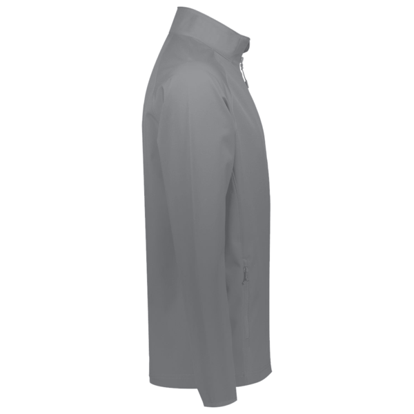 Travis Mathew Crestview 1/4 Zip, Grey Heather, Right Sleeve view