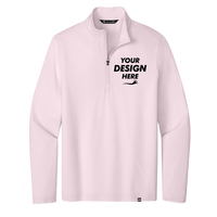 Travis Mathew Crestview 1/4 Zip, Stone Pink, Front view, Mockup