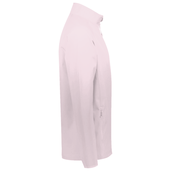 Travis Mathew Crestview 1/4 Zip, Stone Pink, Right Sleeve view