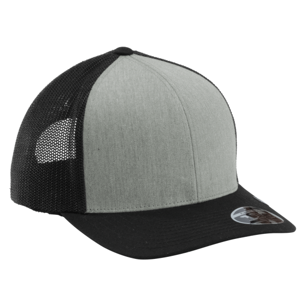 Travis Mathew Cruz Colorblock Trucker Cap, Heather Grey / Black, Right Side view