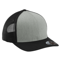 Travis Mathew Cruz Colorblock Trucker Cap, Heather Grey / Black, Right Side view