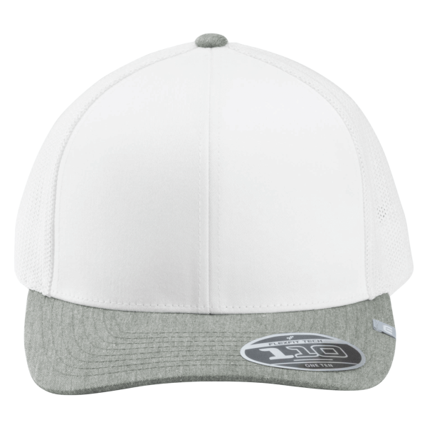 Travis Mathew Cruz Colorblock Trucker Cap, White / Heather Grey, Front view