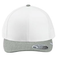Travis Mathew Cruz Colorblock Trucker Cap, White / Heather Grey, Front view