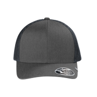 Travis Mathew Cruz Trucker Cap, Black Heather, Front view
