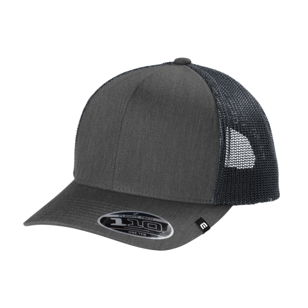 Travis Mathew Cruz Trucker Cap, Black Heather, Left Side view