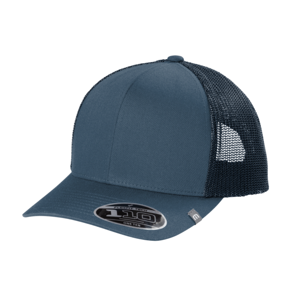 Travis Mathew Cruz Trucker Cap, Vintage Indigo, Left Side view