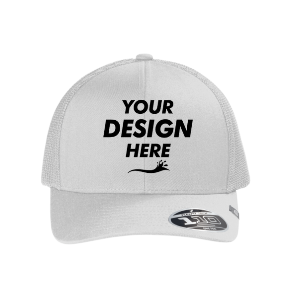 Travis Mathew Cruz Trucker Cap, White, Front view, Mockup