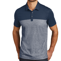 Travis Mathew Oceanside Blocked Polo, Blue Nights / Blue Nights Heather, Front view