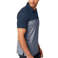 Travis Mathew Oceanside Blocked Polo, Blue Nights / Blue Nights Heather, Right Sleeve view