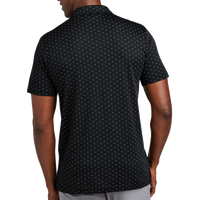 Travis Mathew Oceanside Geo Polo, Black / Aegean Blue, Back view