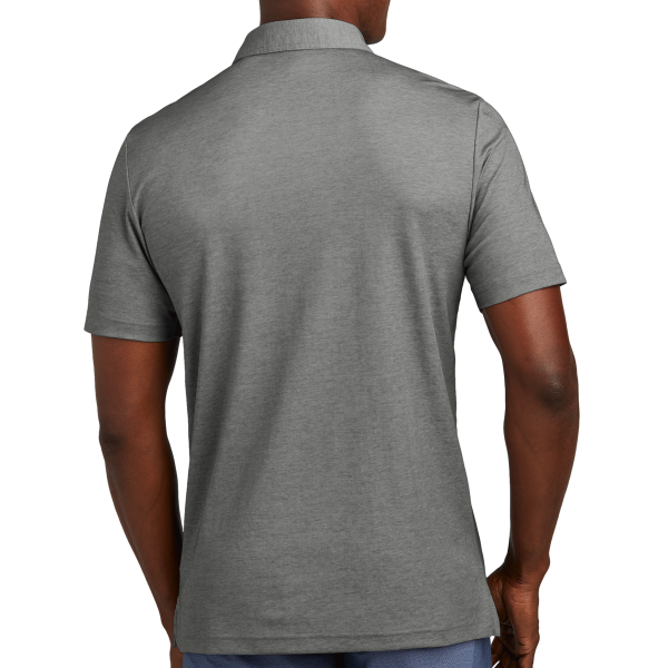Travis Mathew Oceanside Heather Pocket Polo, Quiet Shade Grey Heather, Back view