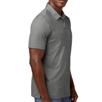 Travis Mathew Oceanside Heather Pocket Polo, Quiet Shade Grey Heather, Right Sleeve view