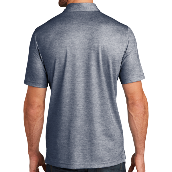 Travis Mathew Oceanside Heather Polo, Blue Nights Heather / Blue Nights Heather, Back view