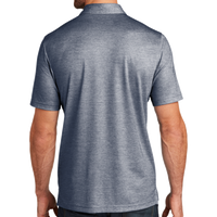 Travis Mathew Oceanside Heather Polo, Blue Nights Heather / Blue Nights Heather, Back view