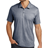 Travis Mathew Oceanside Heather Polo, Blue Nights Heather / Blue Nights Heather, Front view