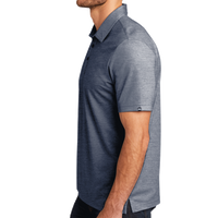 Travis Mathew Oceanside Heather Polo, Blue Nights Heather / Blue Nights Heather, Left Sleeve view