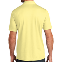 Travis Mathew Oceanside Heather Polo, Pale Banana Heather / Pale Banana Heather, Back view